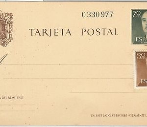 55967 - SPAIN - POSTAL HISTORY: POSTAL STATIONERY CARD  Franco 70 cents