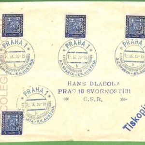 af3619 - Czechoslovakia - POSTAL HISTORY - Special Postmark FOOTBALL   AC Sparta