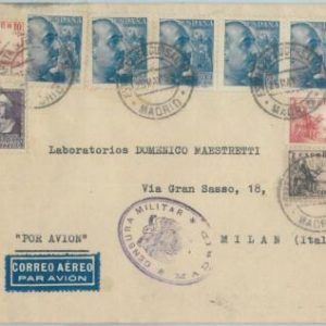 77607 - SPAIN - POSTAL HISTORY - Guerra Civil CENSUSE on COVER to ITALY  1939
