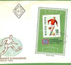 af3649 - HUNGARY - POSTAL HISTORY - FDC COVER  - 1966 Sport  FOOTBALL