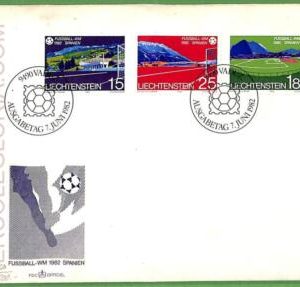 af3644 - LIECHTENSTEIN - POSTAL HISTORY - FDC Cover  - 1982 sport Football