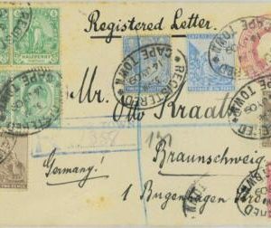 P0385 - CAPE OF GOOD HOPE - Postal History - REGISTERED STATIONERY Cover 1909