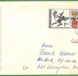 af3645 - Czechoslovakia - POSTAL HISTORY -   COVER  - 1970 Sport  FOOTBALL