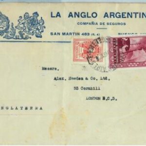 96774  - ARGENTINA - POSTAL HISTORY - COVER to ENGLAND  1951  0.45$