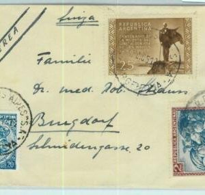 96768 - ARGENTINA - POSTAL HISTORY - Airmail COVER to SWITZERLAND  1951  2.45$