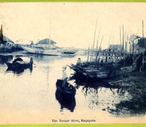 ae9235 - SINGAPORE -  VINTAGE POSTCARD - The Rochor River - 1924