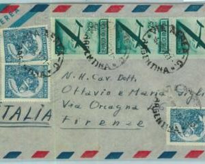96767 - ARGENTINA - POSTAL HISTORY -  Airmail COVER to ITALY  1951   4.35 $