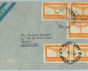 96766 - ARGENTINA - POSTAL HISTORY - Airmail  COVER to SWITZERLAND  1951  1.50$