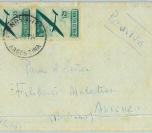 96770 - ARGENTINA - POSTAL HISTORY -  Airmail COVER to ITALY  1951   2.50 $