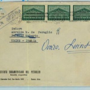 96777 - ARGENTINA - POSTAL HISTORY - Airmail  COVER  to ITALY, 1953 - 3 $