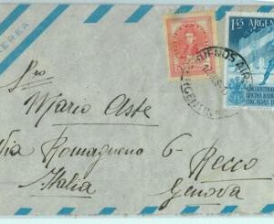 96779 - ARGENTINA - POSTAL HISTORY - Airmail  COVER  to ITALY, 1954 -  1.50 $