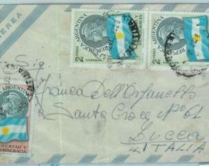 96820 - ARGENTINA - POSTAL HISTORY - Airmail  COVER  to ITALY  1958 -  5$