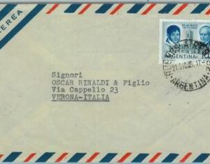 96825 - ARGENTINA - POSTAL HISTORY - Single Stamp on COVER to ITALY 1959  10.10$