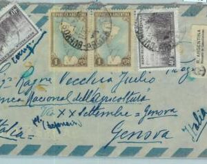 96789  - ARGENTINA - POSTAL HISTORY - Registered  COVER   to ITALY, 1955 - 2.80$