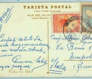 96793 - ARGENTINA - POSTAL HISTORY - AIRMAIL  POSTCARD  to ITALY  1955  1.50 $