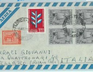 96838 - ARGENTINA - POSTAL HISTORY - Airmail  COVER to ITALY,  1961 -  10.80$