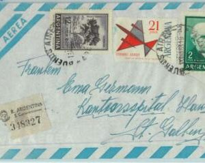96845 - ARGENTINA - POSTAL HISTORY - REGISTERED  COVER to SWITZERLAND  1963  35$