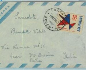 96848 - ARGENTINA - POSTAL HISTORY - Airmail  COVER to ITALY,  1963  18$