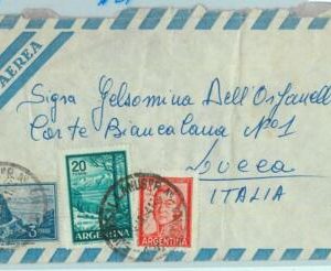 96850 - ARGENTINA - POSTAL HISTORY - Airmail COVER : LANUS  to ITALY  1964  27$