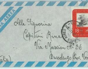 96851 - ARGENTINA - POSTAL HISTORY - Single Stamp COVER to ITALY  1964  18$  UPU