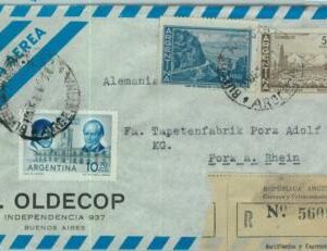 96855 - ARGENTINA - POSTAL HISTORY - Registered COVER to the GERMANY 1964  18.7$