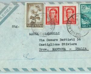 96857  -  ARGENTINA  - POSTAL HISTORY -  Airmail COVER  to ITALY  1965  $37