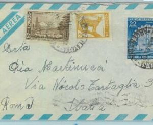 96858 - ARGENTINA - POSTAL HISTORY - Airmail COVER  to ITALY  1965  $27.50