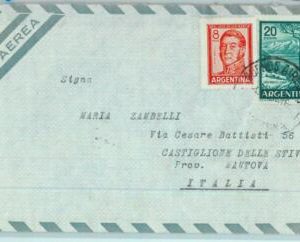 96863 -  ARGENTINA  - POSTAL HISTORY -  Airmail COVER  to ITALY  1966   $28
