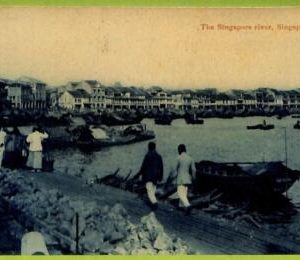 ae9232 - SINGAPORE -  VINTAGE POSTCARD - The River