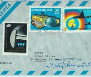 96872  - ARGENTINA - POSTAL HISTORY - Airmail COVER to GERMANY  1970's airplanes