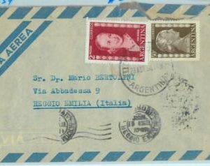 96898 - ARGENTINA - POSTAL HISTORY - Airmail COVER to Reggio E.  ITALY1954 Evita