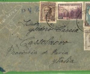 98657 - ARGENTINA - POSTAL HISTORY - Airmail COVER to ITALY via LATI censor 1941
