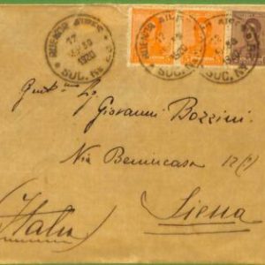 98699 - ARGENTINA - POSTAL HISTORY -  COVER to Siena,  ITALY  1920