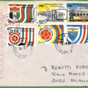 af3641 - ITALY - POSTAL HISTORY -  Cover  - 1990 sport Football