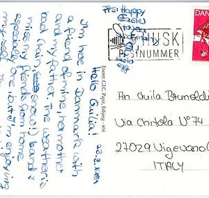 DENMARK -  POSTAL HISTORY - MECHANICAL postmark on postcard -  BEE 1898