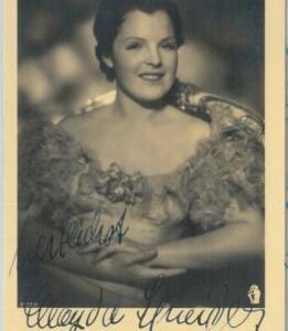 BK0090 -  Signed CINEMA ACTRESS Autograph -   MAGDA SCHNEIDER