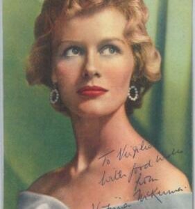 BK0094 -  Signed CINEMA ACTRESS Autograph - VIRGINIA McKENNA