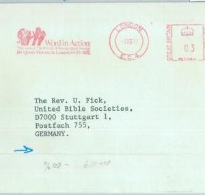 86811 - GB - POSTAL HISTORY - Red MECHANICAL postmark on COVER: RELIGION 1973