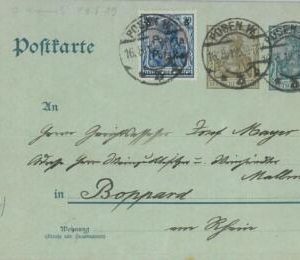 95468 - GERMANY Poland - POSTAL HISTORY -  STATIONERY COVER from POSEN 1919