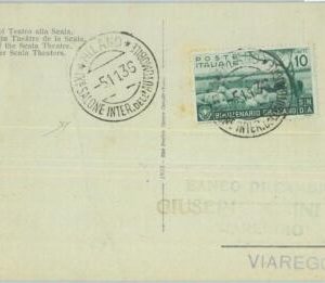 86600 - ITALY - Postal History - SPECIAL postmark on  CARD 1936 Car AUTOMOTIVE