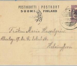 66696 - FINLAND - Postal History - POSTAL STATIONERY CARD  from RAAHE  1921