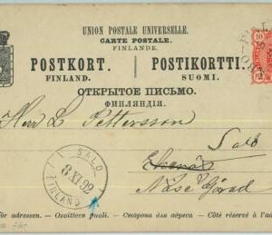 95514  - FINLAND - Postal History -   STATIONERY CARD from ABO to SALO 1892