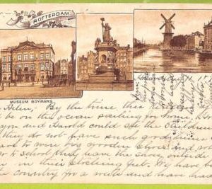 af2165 - NETHERLANDS - VINTAGE POSTCARD  -  Rotterdam - 1896