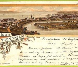 af2194 - NORWAY - VINTAGE POSTCARD  - Hilsen fra Trondhjem