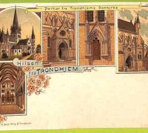 af2195 - NORWAY - VINTAGE POSTCARD  - Hilsen fra Trondhjem