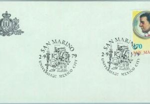67778 - SAN MARINO - POSTAL HISTORY -  postmark on CARD  1979  UNIVERSIADE