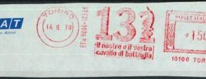 90533 - ITALY - POSTAL HISTORY - Red ADVERTISING Postmak:  FIAT 132 Chess 1978