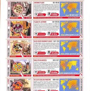 A6963 - SIERRA LEONE, Error, 2020, MISPERF MINIATURE SHEET: Pandemics, Medicine