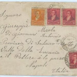 aa3075 - ARGENTINA - POSTAL HISTORY -  COVER  1896 Classificacion Centro America