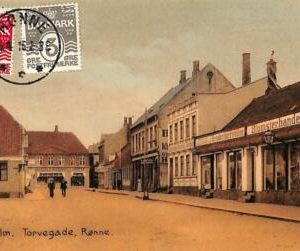 ac9575 - DENMARK - VINTAGE POSTCARD -   Bornholm, Torvegate, Ronne - 1915